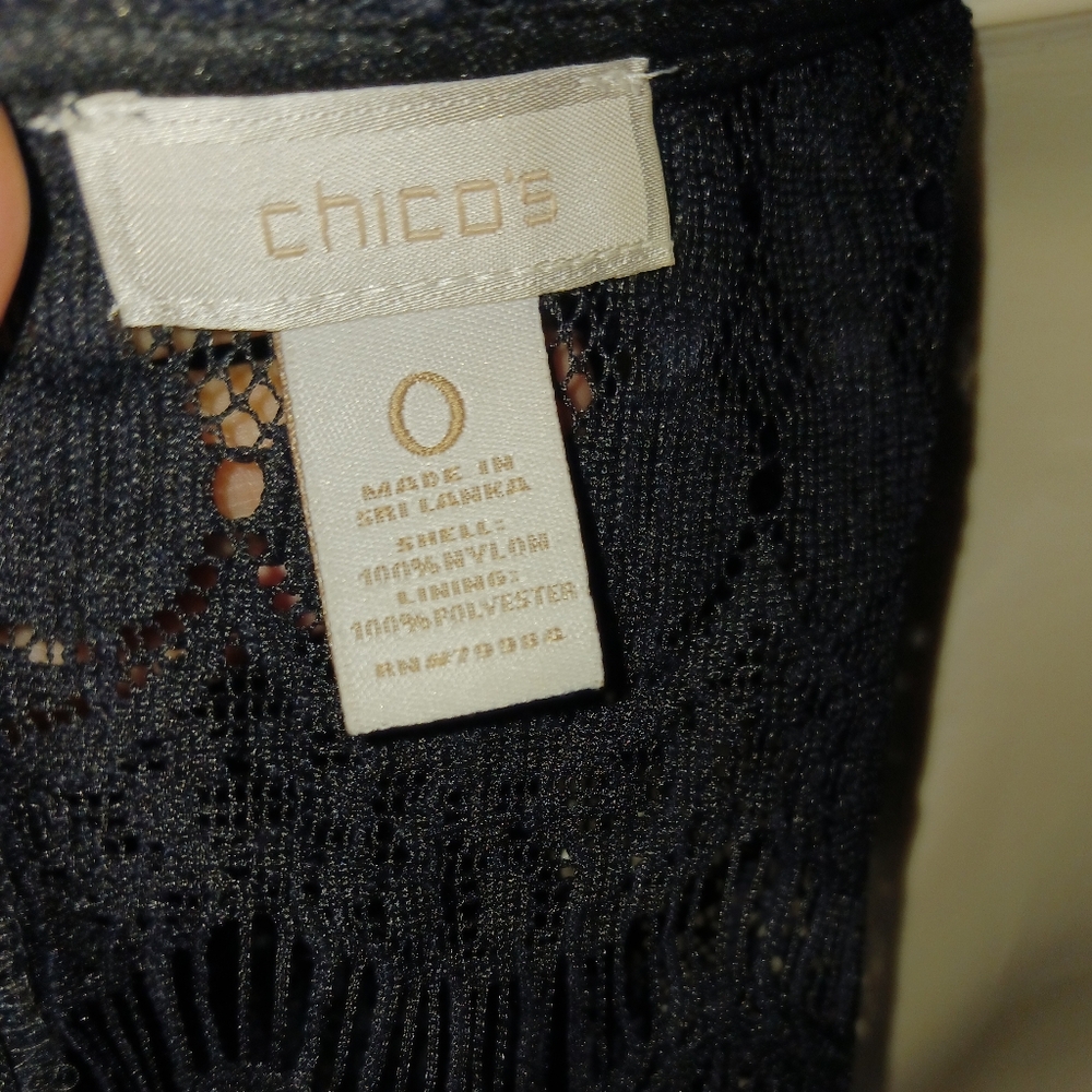 Chico's Black Lace Garment - Picture 4 of 5